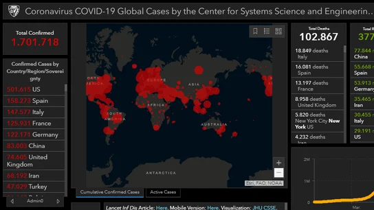 Mapa en tiempo real de las personas contagiadas por COVID-19 en todo el planeta Mapa en tiempo real de las personas contagiadas por COVID-19 en todo el planeta