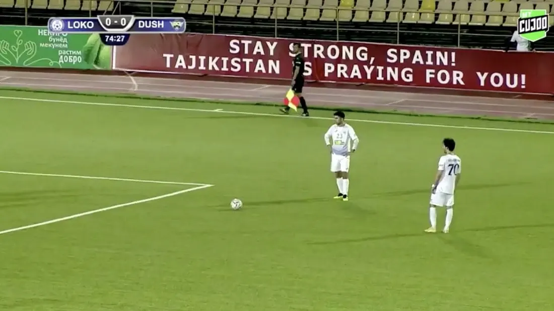 Mensaje del fútbol de Tayikistán