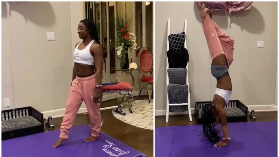 Simone Biles y el 'Handstand challenge' Simone Biles y el 'Handstand challenge'