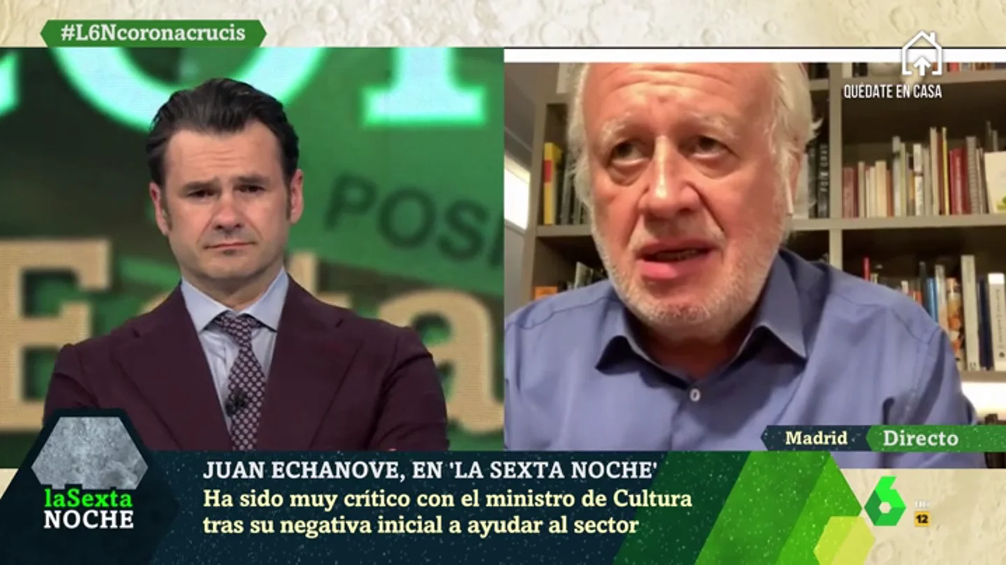 Juan Echanove (actor): "No podemos dejar atrás a los que fueron los primeros en cerrar y serán los últimos en volver a trabajar de manera normal" Juan Echanove (actor): "No podemos dejar atrás a los que fueron los primeros en cerrar y serán los últimos en volver a trabajar de manera normal"