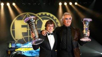 Fernando Alonso y Flavio Briatore