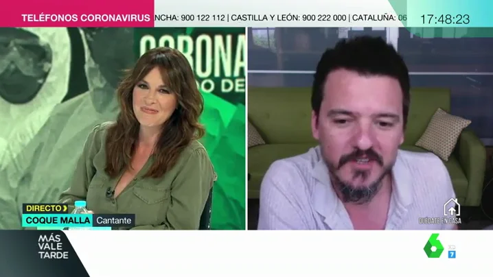 Coque Malla en Más Vale Tarde