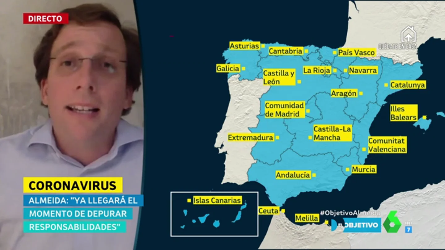Almeida defiende el tono conciliador entre partidos en la crisis del coronavirus: "La oposición también quiere lo mejor" Almeida defiende el tono conciliador entre partidos en la crisis del coronavirus: "La oposición también quiere lo mejor"