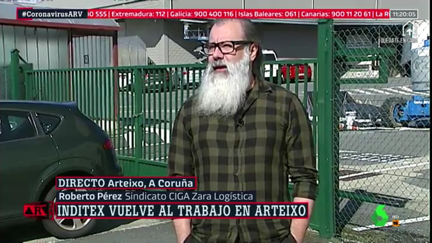 Roberto Pérez, del sidicato CIGA Roberto Pérez, del sidicato CIGA