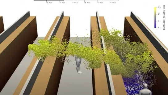 Estudio que muestra las micropartículas de coronavirus en el aire Estudio que muestra las micropartículas de coronavirus en el aire