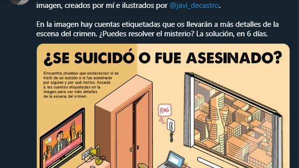 El primero de los #CrímenesIlustrados de Modesto García en Twitter