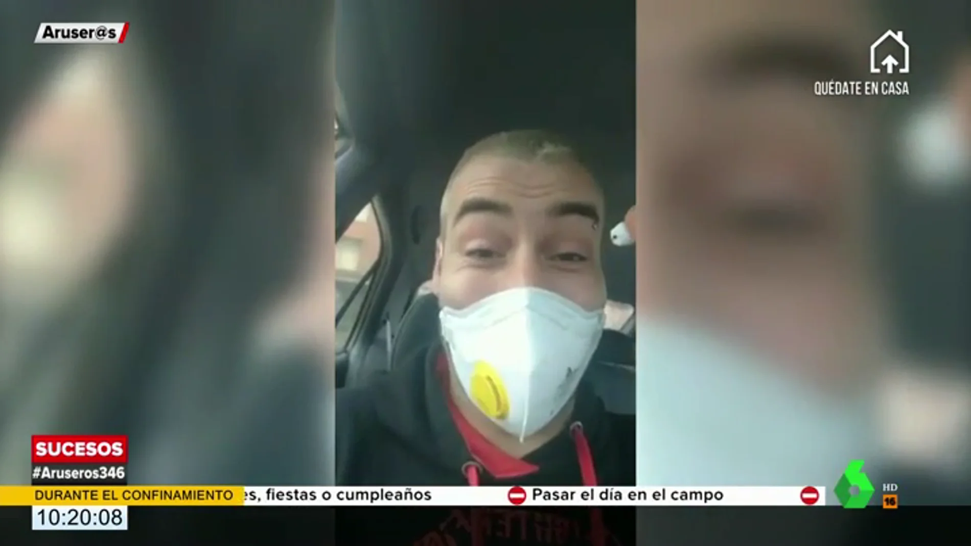 Un joven alardea en un vídeo de burlar a la Policía escondiendo droga en su mascarilla