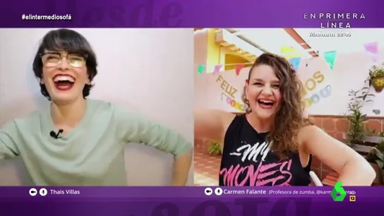 Zumba virtual, la 'terapia' anti-estrés en tiempos de coronavirus que anima incluso a Thais Villas Zumba virtual, la 'terapia' anti-estrés en tiempos de coronavirus que anima incluso a Thais Villas