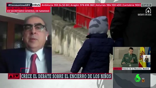 José Martínez Olmos, sobre flexibilizar el confinamiento de los niños: "Hay más riesgos que beneficios" José Martínez Olmos, sobre flexibilizar el confinamiento de los niños: "Hay más riesgos que beneficios"