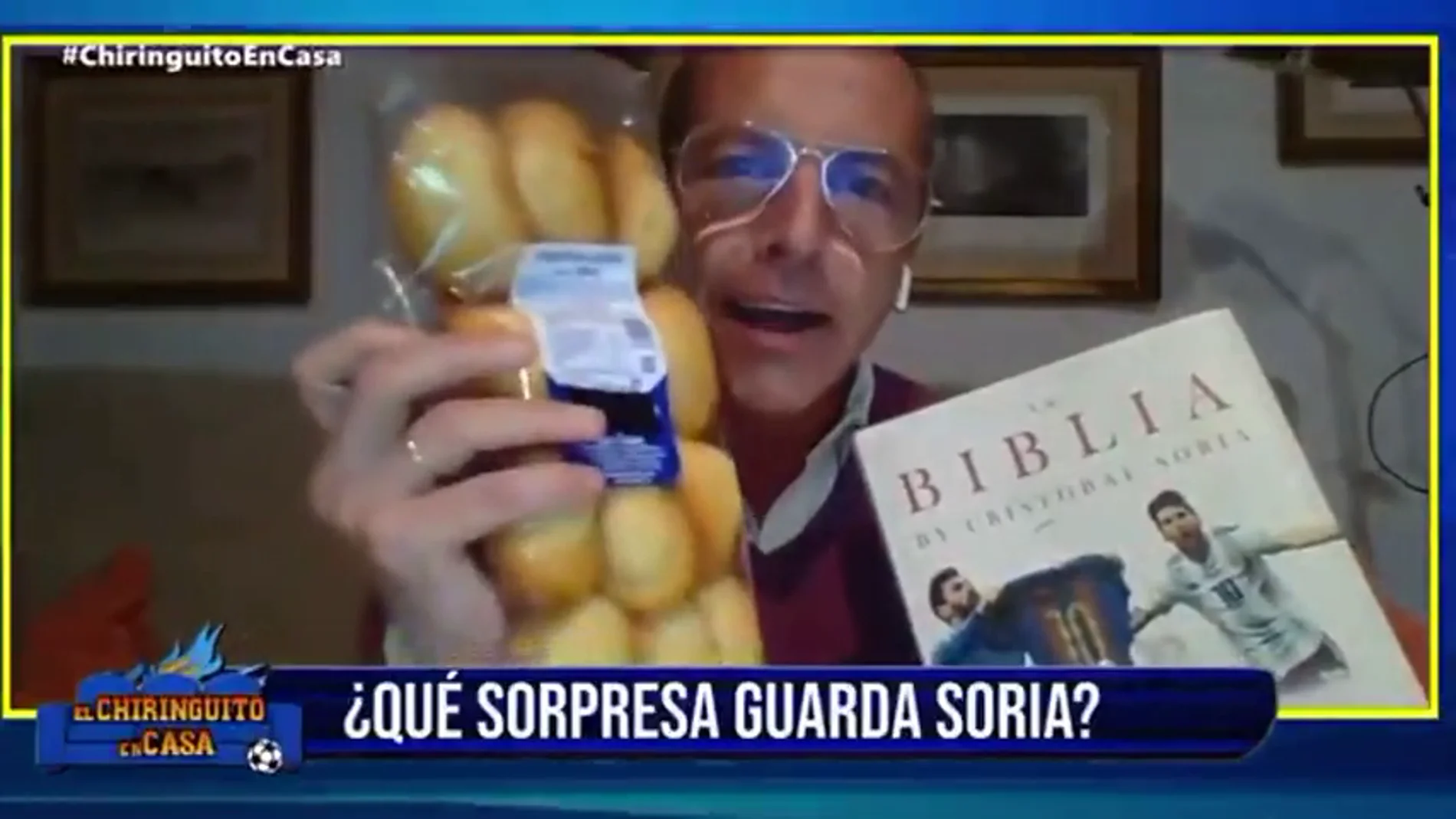 La última de Cristóbal Soria: galletas y magdalenas para Eden Hazard en directo