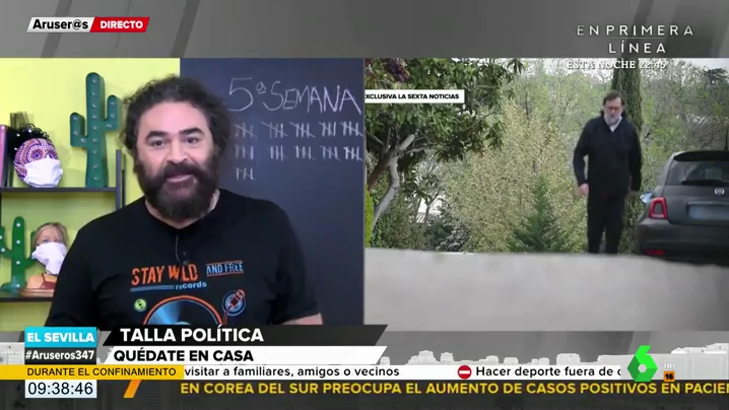 El Sevilla ironiza sobre la posible razón por la que Rajoy se habría saltado el confinamiento El Sevilla ironiza sobre la posible razón por la que Rajoy se habría saltado el confinamiento