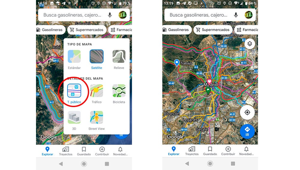 Mapas de transporte público