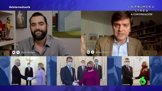 El enfado de Marc Giró con los políticos que usan mascarillas de diseño: "Hay una pandemia y se ponen unas que parecen de broma" El enfado de Marc Giró con los políticos que usan mascarillas de diseño: "Hay una pandemia y se ponen unas que parecen de broma"