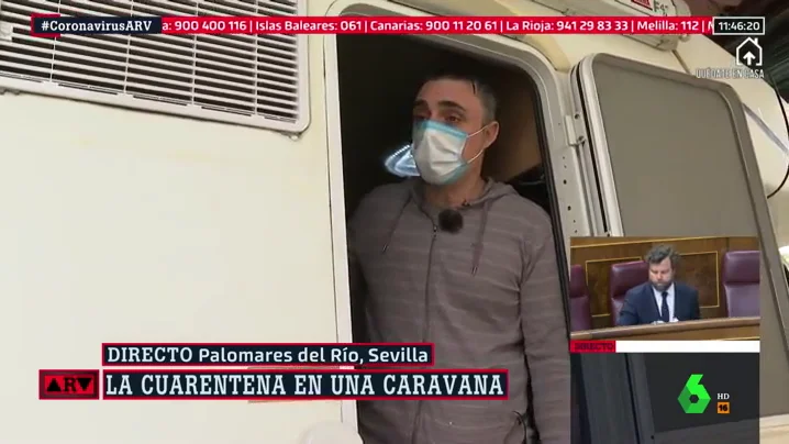 La cuarentena, en una caravana