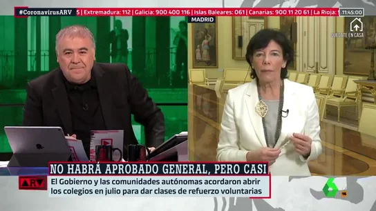 Isabel Celaá en Al Rojo Vivo Isabel Celaá en Al Rojo Vivo