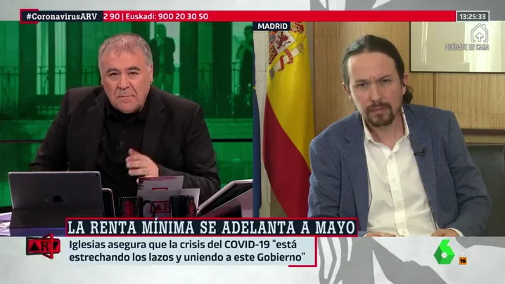 Pablo Iglesias, en Al Rojo Vivo