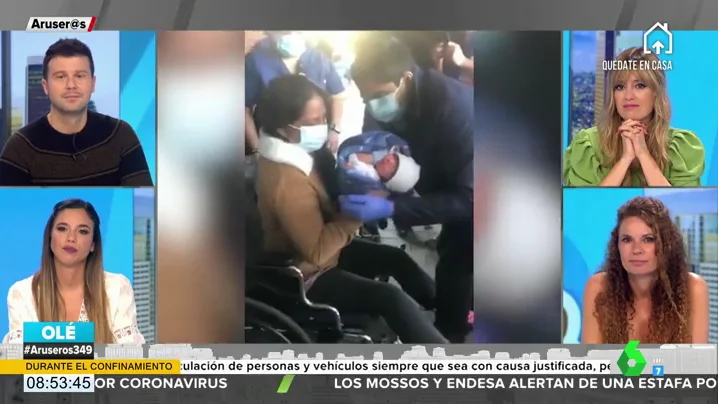 El conmovedor reencuentro entre una madre con coronavirus que dio a luz en coma inducido y su bebé de 11 días