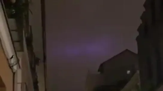 Luces en el cielo en Madrid Luces en el cielo en Madrid