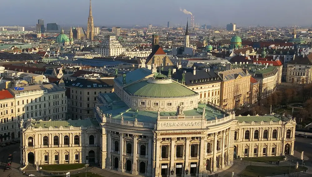 Burgtheater Luftaufnahme