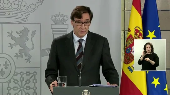 Salvador Illa, en rueda de prensa Salvador Illa, en rueda de prensa