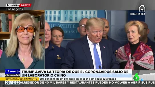 El 'dardo' de María Estévez a Donald Trump tras avivar la teoría sobre que el coronavirus salió de un laboratorio chino El 'dardo' de María Estévez a Donald Trump tras avivar la teoría sobre que el coronavirus salió de un laboratorio chino