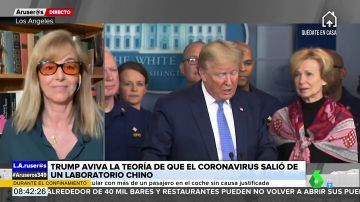 El 'dardo' de María Estévez a Donald Trump tras avivar la teoría sobre que el coronavirus salió de un laboratorio chino