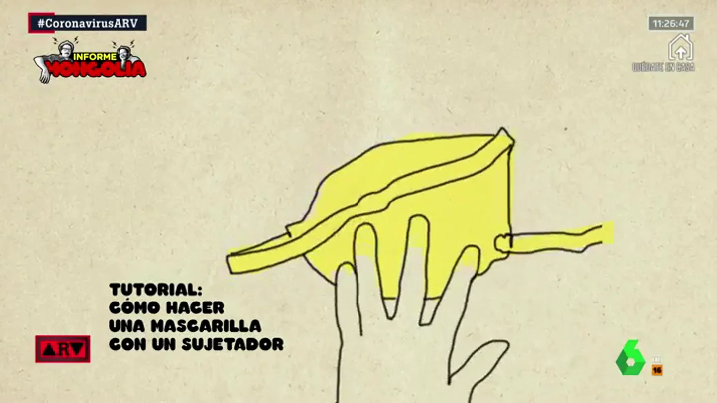 Cómo hacer una mascarilla con un sujetador: el tutorial de Informe Mongolia Cómo hacer una mascarilla con un sujetador: el tutorial de Informe Mongolia