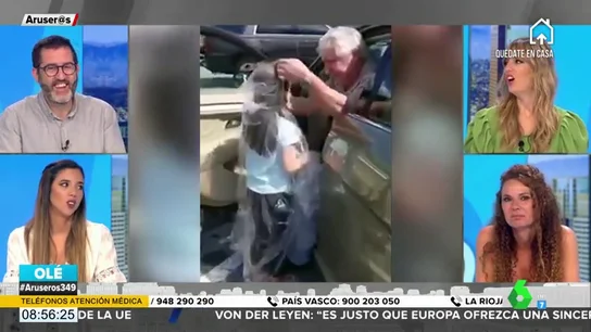 El abuelo que conquista las redes: envuelve en plástico a su nieta para que pueda abrazar a su padre El abuelo que conquista las redes: envuelve en plástico a su nieta para que pueda abrazar a su padre