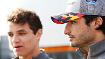 Lando Norris y Carlos Sainz