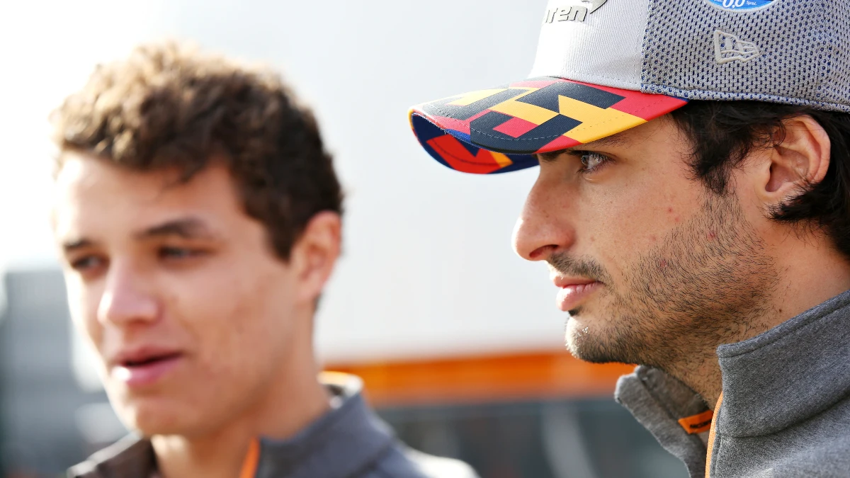 Lando Norris y Carlos Sainz