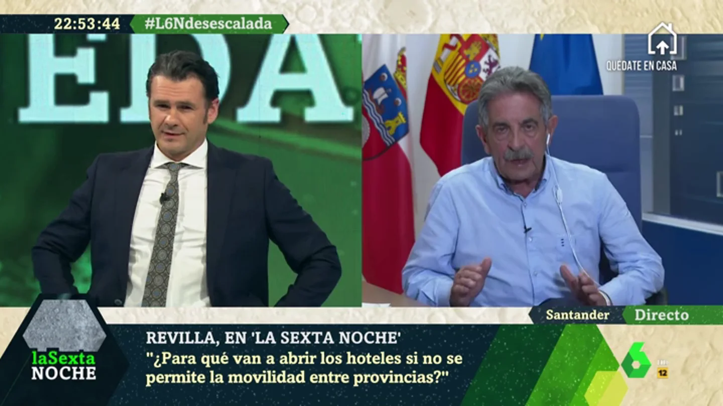 Revilla: "No vamos a rematar nunca el coronavirus, pero si no reabrimos la economía el drama será espantoso" Revilla: "No vamos a rematar nunca el coronavirus, pero si no reabrimos la economía el drama será espantoso"