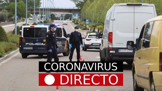 Imagen de archivo de un control policial Imagen de archivo de un control policial