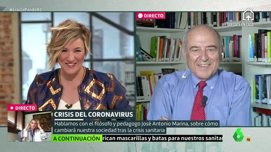 El filósofo José Antonio Marina explica cómo será el ser humano tras la epidemia: "Saldremos iguales" El filósofo José Antonio Marina explica cómo será el ser humano tras la epidemia: "Saldremos iguales"