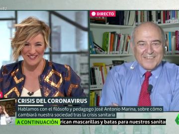 El filósofo José Antonio Marina explica cómo será el ser humano tras la epidemia: "Saldremos iguales" El filósofo José Antonio Marina explica cómo será el ser humano tras la epidemia: "Saldremos iguales"