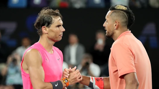 Rafa Nadal y Nick Kyrgios Rafa Nadal y Nick Kyrgios