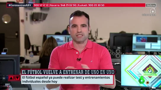 Vuelve el fútbol en España: entrenamientos individuales, realización de test y nuevo protocolo Vuelve el fútbol en España: entrenamientos individuales, realización de test y nuevo protocolo