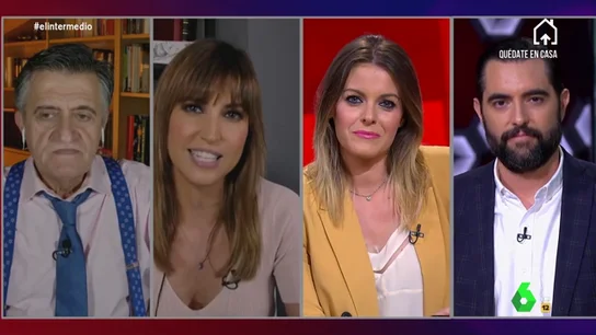 Sandra Sabatés junto a sus compañeros Sandra Sabatés