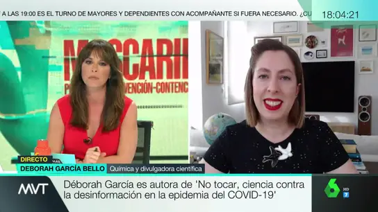 Deborah García, química y divulgadora científica. Deborah García, química y divulgadora científica.