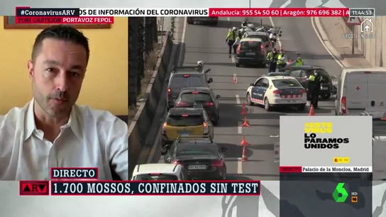 Malestar entre los Mossos por la ausencia de test y su exclusión de la paga por el coronavirus Malestar entre los Mossos por la ausencia de test y su exclusión de la paga por el coronavirus