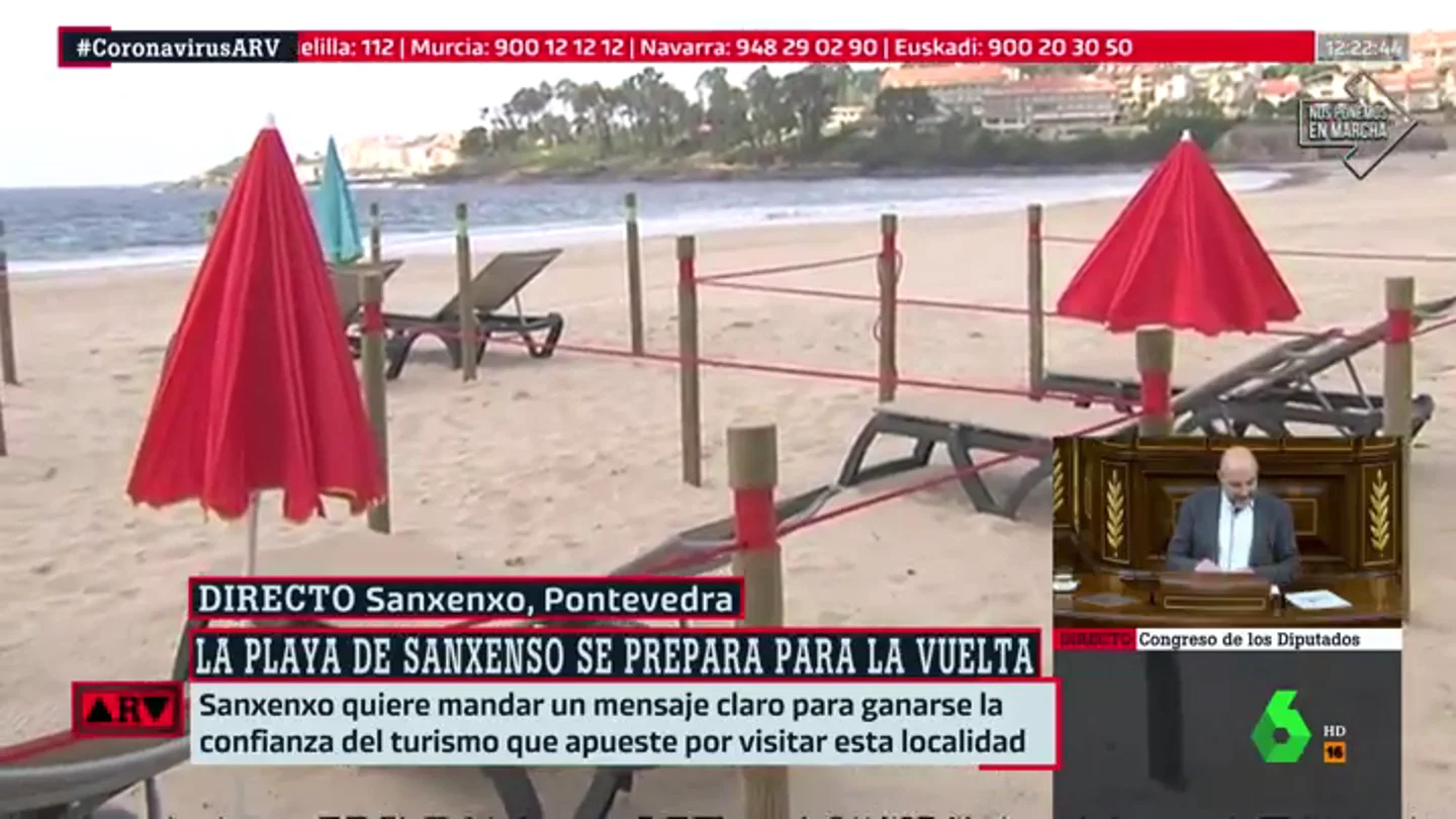 Playas divididas en cuadrículas: así se prepara Sanxenxo para la reapertura Playas divididas en cuadrículas: así se prepara Sanxenxo para la reapertura