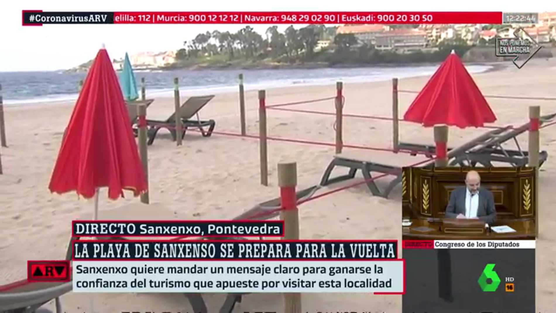Playas divididas en cuadrículas: así se prepara Sanxenxo para la reapertura