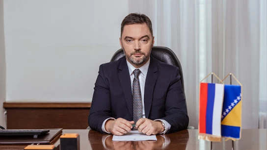 Imagen de archivo del ministro de Comercio Exterior de Bosnia, Staša Košarac. Imagen de archivo del ministro de Comercio Exterior de Bosnia, Staša Košarac.