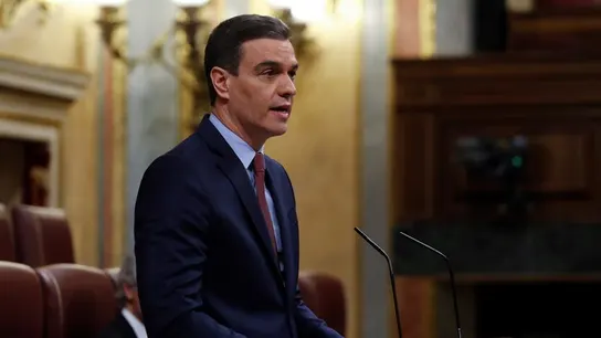 El presidente del Gobierno, Pedro Sánchez,en su comparecencia en el Congreso de los Diputados. El presidente del Gobierno, Pedro Sánchez,en su comparecencia en el Congreso de los Diputados.