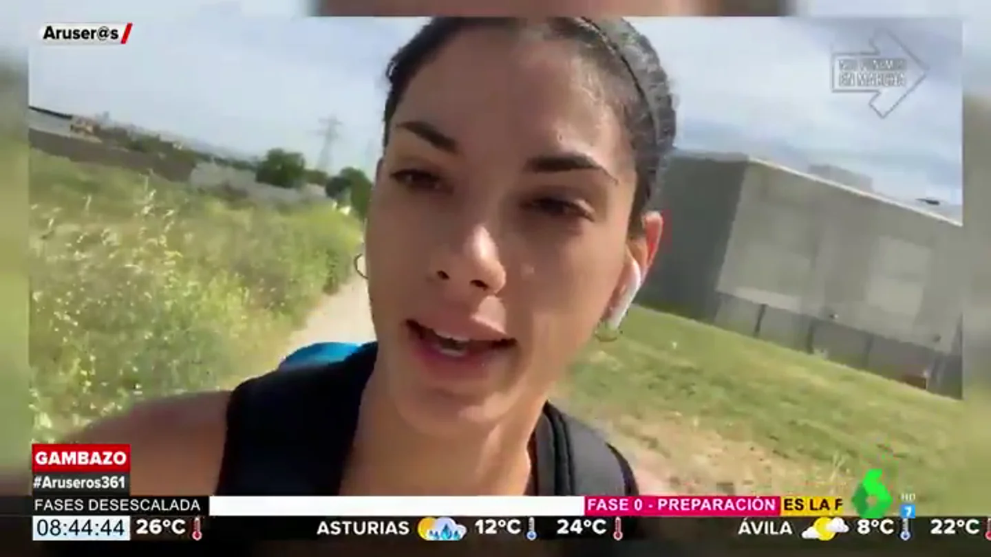 Gritos e insultos a la atleta Lidia Sánchez por salir a entrenar en Getafe Gritos e insultos a la atleta Lidia Sánchez por salir a entrenar en Getafe