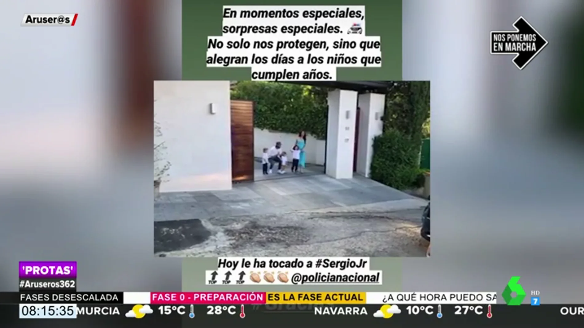 La "sorpresa especial" de la Policía Nacional al hijo mayor de Sergio Ramos y Pilar Rubio por su cumpleaños 