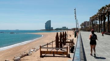 Imagen de recurso de la playa de Barcelona