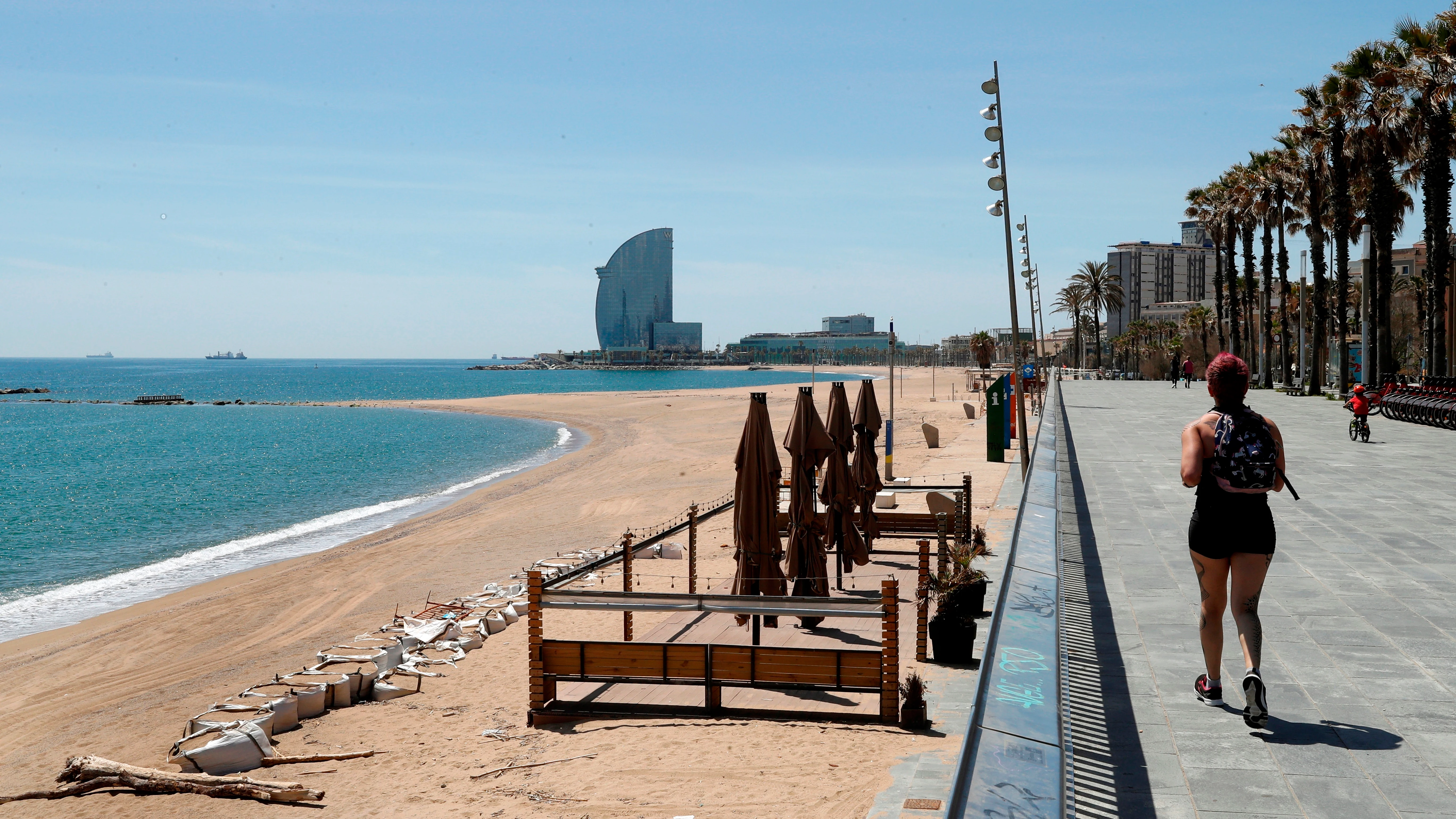 Imagen de recurso de la playa de Barcelona