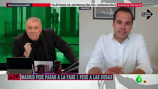 Ignacio Aguado defiende que Madrid pase a la fase 1: "El confinamiento no mata al virus" Ignacio Aguado defiende que Madrid pase a la fase 1: "El confinamiento no mata al virus"
