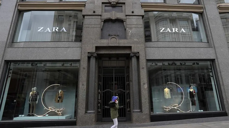 Tienda de ZARA en la Gran Vía de Madrid.