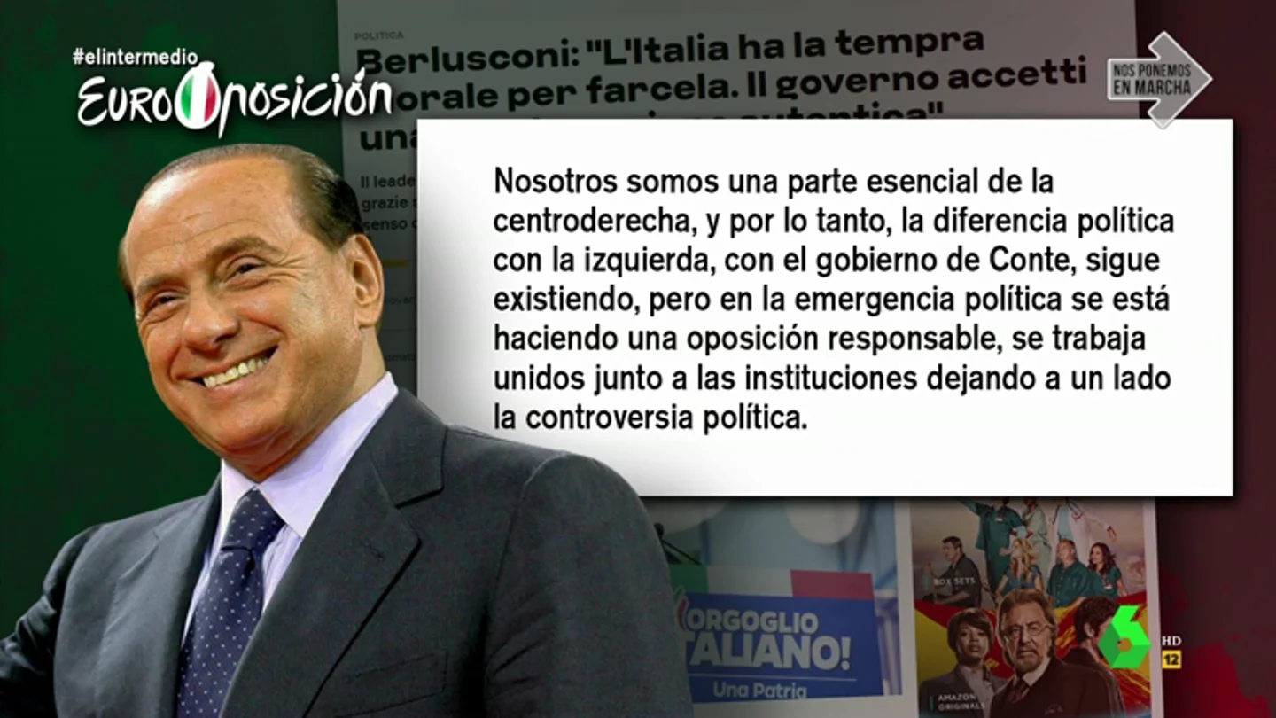 Cuando hasta Berlusconi es más responsable que la oposición española: así actúan los líderes políticos de otros países Cuando hasta Berlusconi es más responsable que la oposición española: así actúan los líderes políticos de otros países